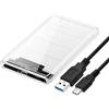 chenyang CY USB-C USB 3.1 Tipo C to 2.5 SATA SSD HDD External Hard Disk Enclosure for Laptop PC White