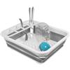 PARENCE.- Scolapiatti pieghevole a scomparti multipli - Supporto per stoviglie e posate in silicone, PP e TPR - Versatile, pratico, resistente - 36x31cm, M