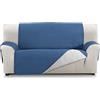 Martina Home Milano Copridivano imbottito 4 Posti XL - Grigio/Blu