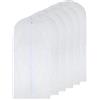 HomeClean copriabiti Antipolvere Trasparenti con Cerniera 60x120cm（6pcs） Custodia Porta Abiti Proteggi i Tuoi Vestiti
