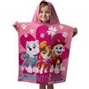 Jerry Fabrics Paw Patrol Asciugamano da spiaggia con poncho, 115 x 50 cm, super morbido, asciugamano poncho per bambini e asciugamano in cotone assorb