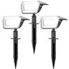 Linkind Faretti Solari da Esterno,6500K Luci da Giardino Esterne Energia Solare con Modalità Invernale, 800LM, IP67 Impermeabile Faretti Solari da Giardino per Cortile, Patio, Vialetto, 3 Pezzi