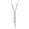 LillyMarie Collana Da Donna Con Pendente Di Cristallo E Catena Regolabile In Argento
