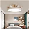 SAIVITT Plafoniera Camera dei bambini Lampada unicorno bianco LED Illuminazione dimmerabile moderna lampadario per bambini con telecomando Lampada a sospensione 50cm acrilico rotondo Camera Ragazzi Ragazze