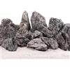 Aquaristikwelt24 AquaOne Pietre per acquario, mini paesaggio, pietre naturali Seiryu, 1 pezzo, 500-900 g, Aquascaping, roccia per serbatoio, rocce, decorazione pagoda, parete posteriore, decorazione Aquascape grigio