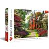 Trefl - Puzzle Casa Vittoriana - 1000 Elementi, stile vittoriano, casa, alberi, fiori, colori, puzzle fai da te, intrattenimento creativo, divertimento, regalo, puzzle classico