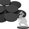 Aolso 20 Pezzi 50 mm Basi Rotonde in Plastica per Giochi di Guerra Tabella Minature Bonsai Decor