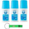 Beni Culinari 3x Infasil Freschezza Naturale Deo Vapo No Gas,Senza Sali di Alluminio Antimacchia,Deodorante 70ml + Portachiavi Beni Culinari in Omaggio