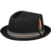 Stetson Cappello in Lana Beloit Diamond Donna/Uomo - Outdoor di Feltro da Pioggia Estate/Inverno - L (58-59 cm) Nero