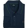 Coveri Polo Uomo Caldo Cotone Jersey Manica Lunga Taglie Forti 3XL 4XL 5XL 6XL (IT, Testo, 5XL, Regular, Regular, Blu)