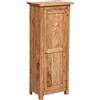 Biscottini Vetrinetta Country 40,5x25,5x98,5 cm - Mobile in Legno massello di Tiglio Finitura Naturale - Made in Italy