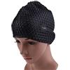 BESPORTBLE Cuffia da Nuoto in Silicone Cappello da Nuoto Impermeabile per Cuffia da Piscina per Capelli Lunghi E Corti per Uomo Adulto Donna Nero