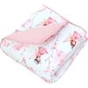 TupTam Tappeto Play Mat Per Bambini e Neonati Coperta 120 x 120 cm Gioco Imbottita XXL, Fata Rosa