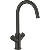 Bristan Fern Easyfit - Miscelatore monocomando per lavello, nero