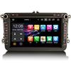 Erisin Android 12 da 8 pollici 8-Core 4GB+64GB DVD Autoradio Carplay per VW Passat Golf 5/6 Touran Tiguan Jetta T5 Skoda Seat DSP Android Auto Wifi DAB+ TPMS Bluetooth