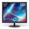 SIMPLETEK - Monitor 15 Quadrato 4:3 5:4, Schermo PC con HDMI, VGA e Audio, Ideale per POS, Cassa, DVR e Ufficio