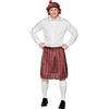 Boland - Set da uomo in tartan, plaid, kilt e barrett, minigonna, berretto, tartan, signora, Scozia, St. Patricks Day, costume, carnevale, festa a tema
