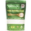 CHEFS & CO | Bicarbonato di Sodio Puro (1 KG) | 100% Bicarbonato di Sodio di Grado Alimentare | Bicarbonato per Cucina, Bevande e Pulizia | Senza Alluminio | Senza BPA | Agente Lievitante(Confezione)