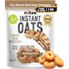 NÄTOO Farina di Avena Aromatizzata 1 Kg Instant Oats Farina Di Avena Istantanea Ideale come Preparato Per Pancake Proteici Porridge Oatmeal e Crepes Gusto Cinnamon Donut