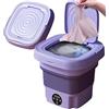 LANMFU Lavatrice Pieghevole, Mini Lavatrice Portatile da 8 Litri, Touch Screen Lavatrice e Asciugatrice a Basso Consumo energetico Lavatrice Pieghevole Automatica per Casa, Affari, Viaggi, Stanza