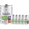 Generic EXCLUSION Cibo per Cani INTESTINAL Maiale e Riso ALL BREEDS 6 SCATOLETTE DA 400GR