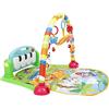 XUANYU Tappetino da Gioco per Bambini, Palestrina Neonato Multifunzione, Palestrina Musicale Multiattivita, Palestra da Attività Evolutiva con Arco Gioco, Pianoforte (Verde 72,5×60×47 cm)