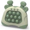 FaJoek Pop it Elettronico Fidget Toy FaJoek Gioco Elettronico Fidget, Gioco Quick Push Bubble Game, Pop Fidget Game, Pop Puzzle Game, Push Pop Bubble Sensory Fidget Toy, Pop It Controller Gioco (Verde)