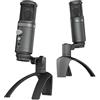 Ieron Microfono USB, Microfono da gioco, Microfono per podcast, Podcast, Streaming, Microfono da lavoro per studio professionale (Nero)