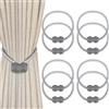 Senbaler 8 Pezzi Fermatenda Magnetiche,Fascette Magnetici per Tende,Calamite,Fermagli Lacci per Tendine