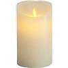 Furein - Candele a LED in cera naturale, con fiamma a LED, per decorare la casa, il ristorante, il luogo di lavoro, l'ufficio per un'atmosfera romantica, senza fiamma , sicura 15x7cm