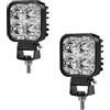 Viugreum 2 Confezioni 12W Faro Da Lavoro, 12V IP67 Impermeabile, 12W 960LM Faro LED, 6500K Bianco Freddo, Riflettore Di Sicurezza Ultrasottile per ATV, UTV, SUV