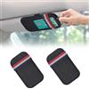 JIZZU Porta Occhiali Auto, 2 Pezzi Porta Occhiali Multiplo, Clip Universale per Portafogli, Accessori per Visiera da Auto per Uomini e Donne, Nero