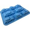 MUUZONING Stampo in Silicone Con 8-cavità - Antiaderente Per Tortiera, Modello di Auto dei Cartoni Animati - Piatto Antiscivolo Per Torta di Cottura #071