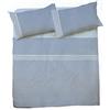 PERLARARA Lenzuola Singole Completo Cotone - Lenzuolo Singolo Sopra 150x295 cm - Crono V904