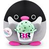 Snackles Snackle Serie 2 Snackle da 40 cm di ZURU, peluche batuffoloso, coccoloso e schiacciabile da 40 cm con accessorio snack, Penguin (Baskin Robbin)