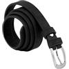 Simaru Cintura Vegana da Donna in Pregiato Sughero - Eleganza e Sostenibilità in Un'unica Fasce ((85cm - M), Nero)