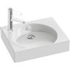 JACOB DELAFON Lavabo in ceramica Misura 45 x 36 cm Foro per rubinetteria a sinistra Facile pulizia ORG EGN112-00