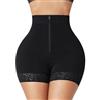 WEITING Addome in Pizzo Che stringe Il gluteo Che Solleva i Pantaloni Modellanti Shapewear Corsetto Fajas Allenatore della Vita delle Donne Body Shapers Leggings da Donna-Nero-L