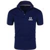 Seroni Polo da Uomo T-Shirt per Mazda T-Shirt Semplici con Colletto Sportstyle Grafica Manica Corta Bottoni Comodi T-Shirt Top Abbigliamento Mezza Manica Morbida-Dark Blue||XXL