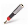 fasient1 Adattatore da 2,5 mm maschio a 3,5 mm femmina jack convertitore audio stereo per cuffie per Sennheiser HD518 HD558 HD595 HD598 HD569 HD579 HD599 per Audio-Technica