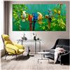 HSFFBHFBH Quadro su Tela Pappagalli Colorati Moderni Animali Paesaggi Stampe su Tela per Soggiorno Stampa Decorativa Moderna Poster 70x140 cm (27,6 x55,1) Senza Cornice