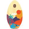 Surfboard Skimboard SkimOne 37 95cm Kee Beach Arancione Giallo Legno Legno