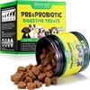 Uocasi Compresse Masticabili Di Probiotici Per Cani,Trattamenti Digestivi Pre Probiotici Per Tutti Cani,Per Problemi Di Stomaco,Diarrea E Gonfiore,Potenziano Il Sistema Immunitario E Alleviano Pruriti(300G)