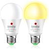 EXTRASTAR Lampadina Con Sensore, E27 Lampadine LED con Sensore Crepuscolare da Esterno, Auto On/Off, 9W Bianca Calda 3000K per Veranda Giardino Porta d'ingresso Corridoio 2 Pezzis