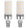 Akynite Lampadine LED Mais E14 12W Luce Fredda 6000K 1450LM, 84 LEDs, E14 100W Alogena Equivalente, AC 230V, Lampadina LED E14 Bianca Fredda per Casa Cucina, non dimmerabile, set di 2