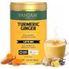 VAHDAM Golden Milk in Polvere - Mix di Curcuma e Zenzero (100g, 40 Tazze) | Bevanda Senza Caffeina con Ingredienti 100% Naturali | Preparazione Calda o Fredda