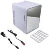 AONYAYBM Mini Frigo, Frigo Trucco Portatile da 10 Litri per Camera da Letto, Frigo Beauty a Specchio Frigo Professionale Efficiente a Basso Consumo a Doppio Uso per Cura della Pelle con Luce LED(#2)