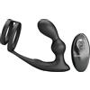 Pretty Love Marshall Penis Ring with Vibrating Anal Plug & Remote Control Black