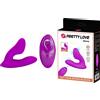 Pretty Love Melvin Dual Massager with Remote Control Purple