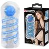 Pretty Love Tightening Spiral & Stimulation Ball Masturbator Transparent-Blue